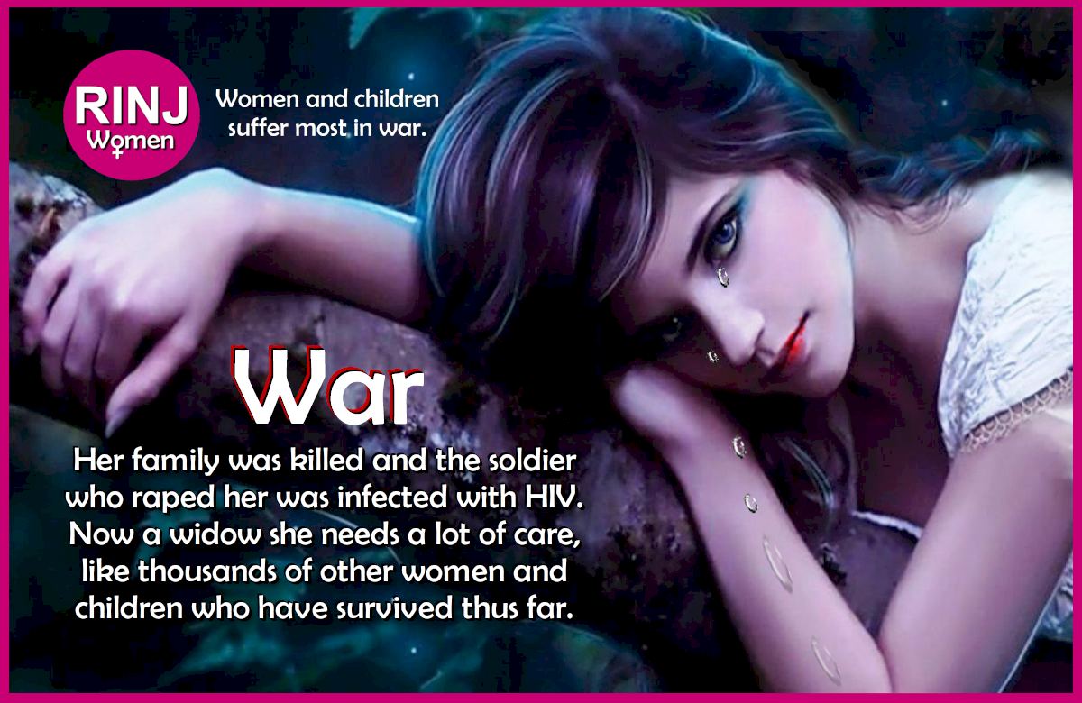 Women suffer most in war