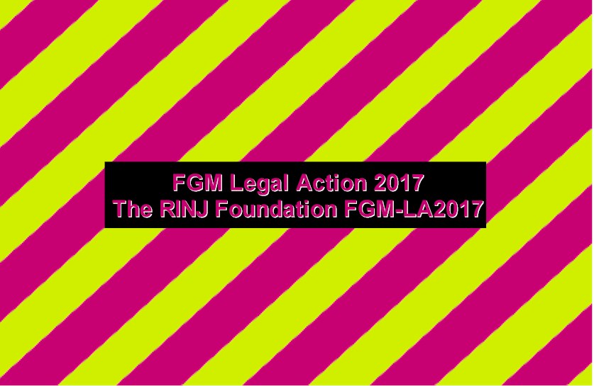 Warning: FGM Perpetrators will be charged.