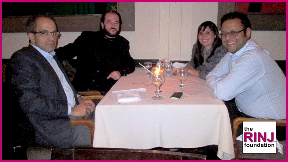 Dr. Mansour Bendago, Dr. Samjeev Kaila, Amanda and Micheal discuss plans in Toronto in January 15, 2014.