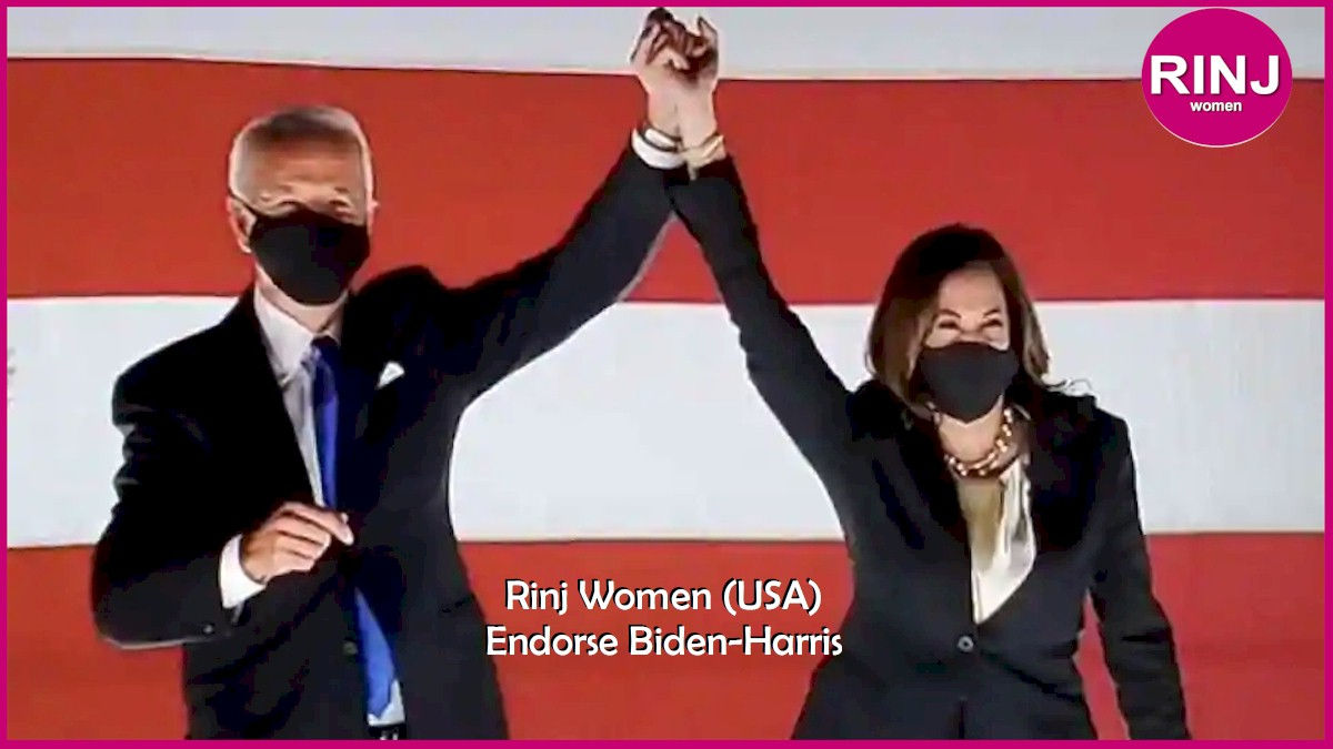 Biden and Harris endorsed by the US Divisin of a global women's group.
